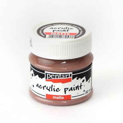 Acrylic paint matte 50 ml vintage brown