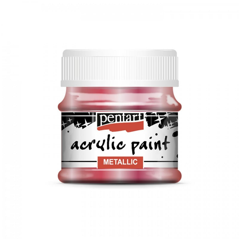 Acrylic paint metallic 50 ml red copper