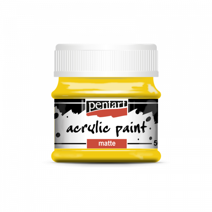 Acrylic paint matte 50 ml Sun Yellow